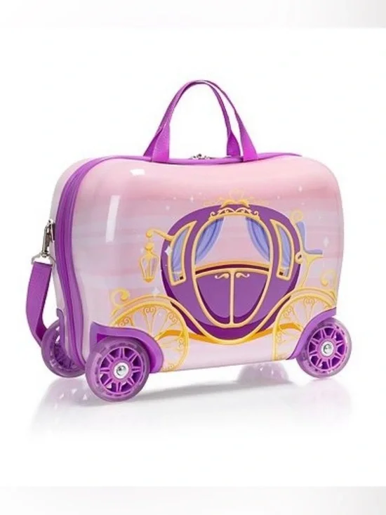 Kohl's Pink & Purple Princess Carriage Ride-On Kids Luggage - Picture 10 of 12